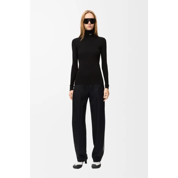 Top in Viscose Blend, Black - Image 2