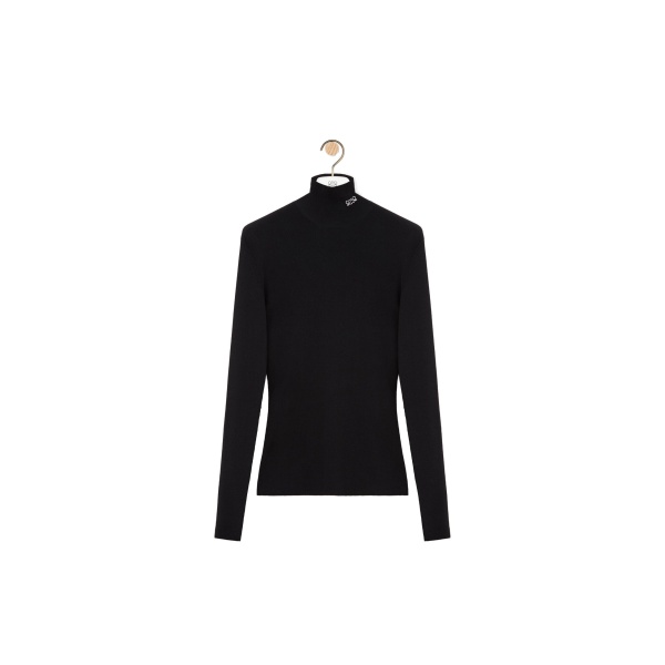 Loewe Top in Viscose Blend, Black | Tops | Coveti