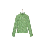 Loewe Top in Viscose Blend, Green and Multicolour | Tops | Coveti