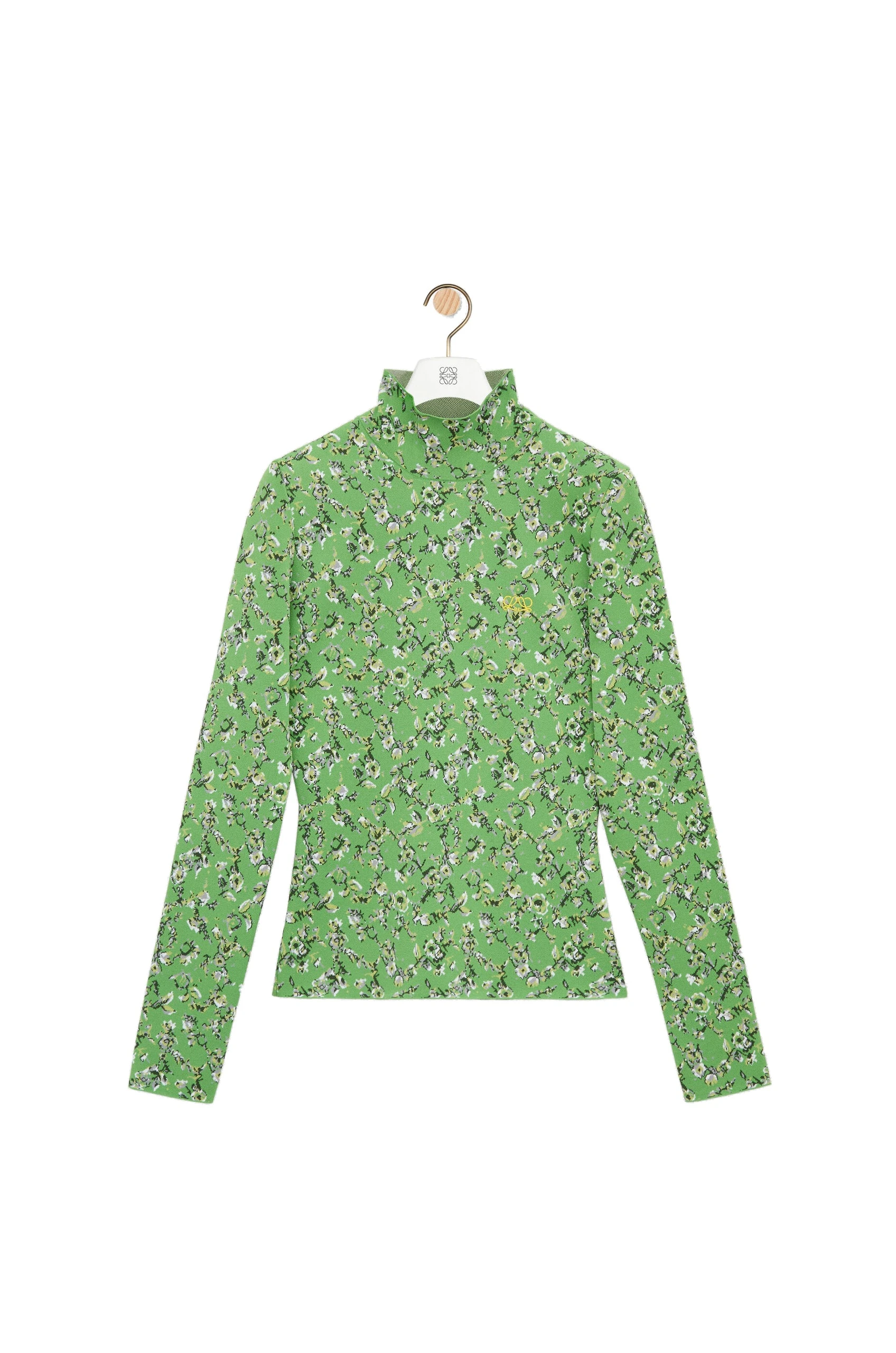 Loewe Top in Viscose Blend, Green and Multicolour | Tops | Coveti Loewe Top in Viscose Blend, Green and Multicolour | Tops | Coveti