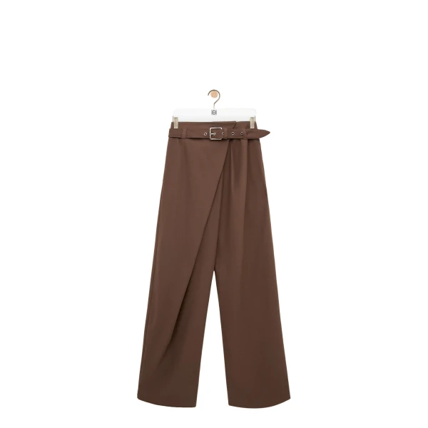 Trousers in Cotton, Brown