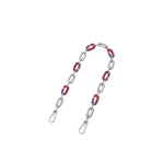 Loewe Woven Chain, Silver and Multicolour | Accessories | Coveti