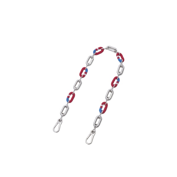 Loewe Woven Chain, Silver and Multicolour | Accessories | Coveti
