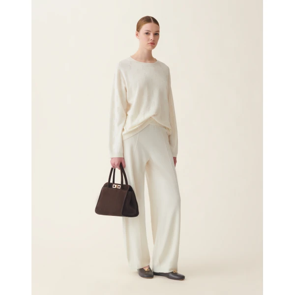 Fabiana Filippi Platinum Sweater in Raffia