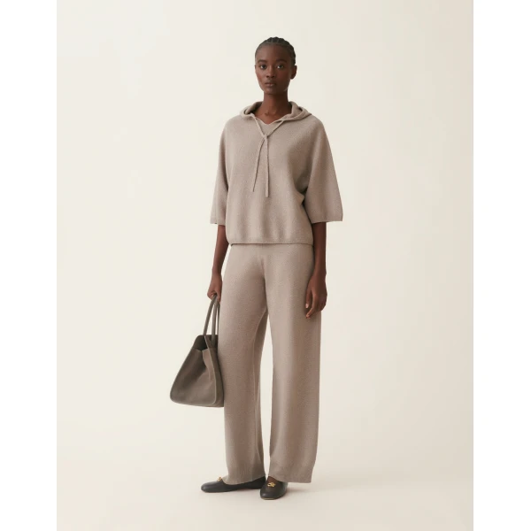 Fabiana Filippi Platinum Sweater with Lurex in Mocha