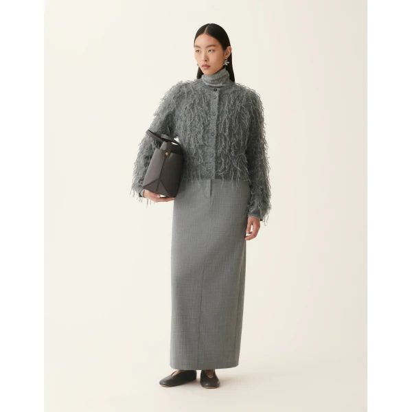 Fabiana Filippi Mohair Cardigan in Charcoal