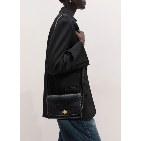 ME+EM 2-in-1 Bag in Black, view 3 | Shoulder & Crossbody Bags | Coveti