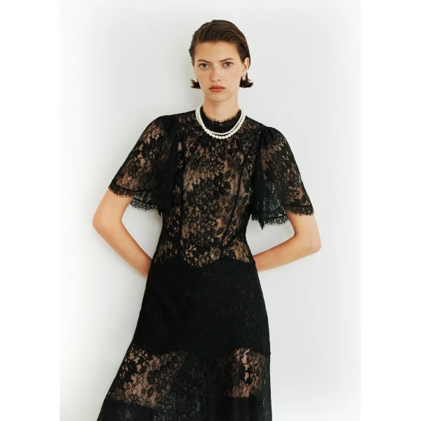 ME+EM 2-in-1 Full-Length Dress in Black