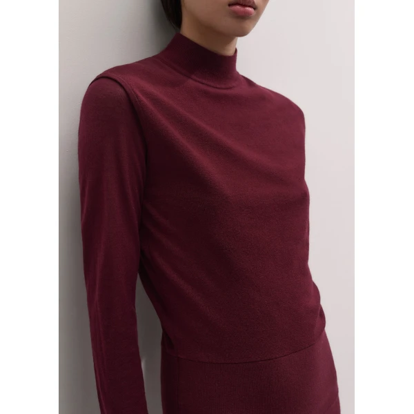 ME+EM 2-in-1 Maxi Dress in Barolo Red