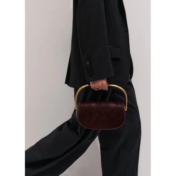 ME+EM 2-in-1 Saddle Clutch in Merlot
