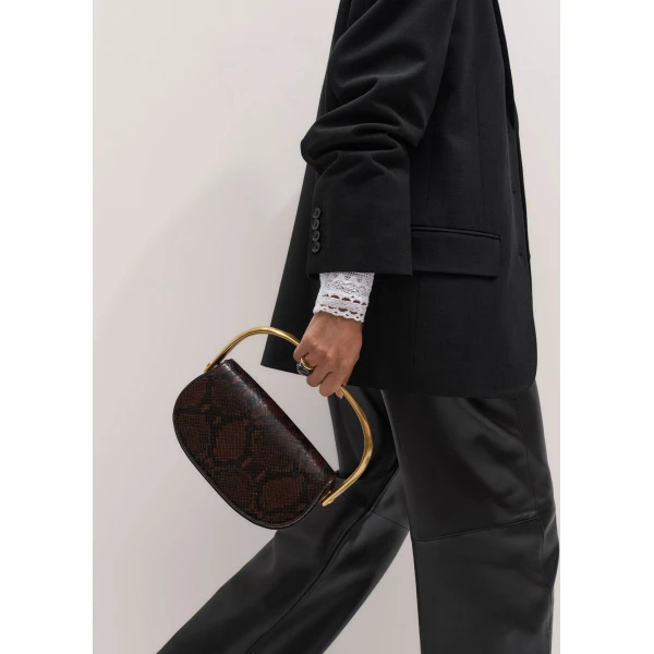 ME+EM 2-in-1 Saddle Clutch in Toffee/Chocolate