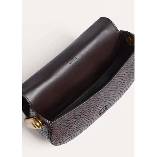 ME+EM 2-in-1 Saddle Clutch in Toffee/Chocolate