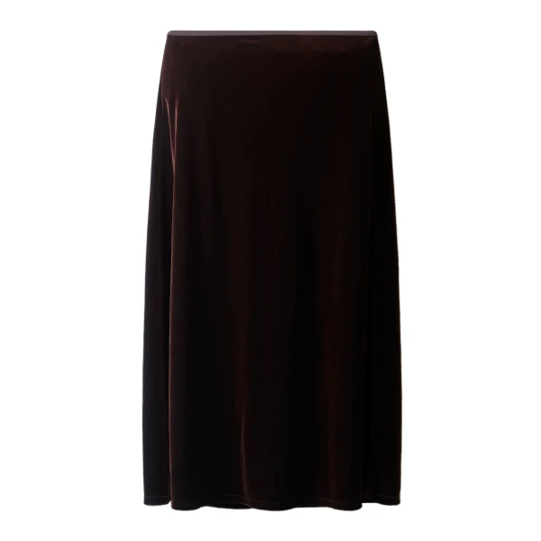 ME+EM AM-PM Midi Skirt in Dark Chocolate | Midi Skirts | Coveti