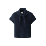 ME+EM Baby Tee + Scarf in Navy | Sweaters | Coveti