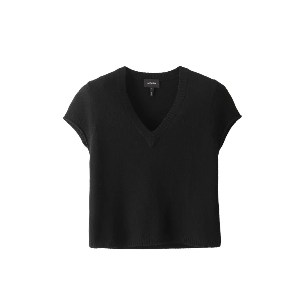 ME+EM Baby Tee in Black | Sweaters | Coveti