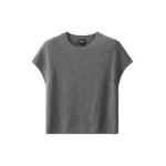 ME+EM Baby Tee in Mid Grey Mélange