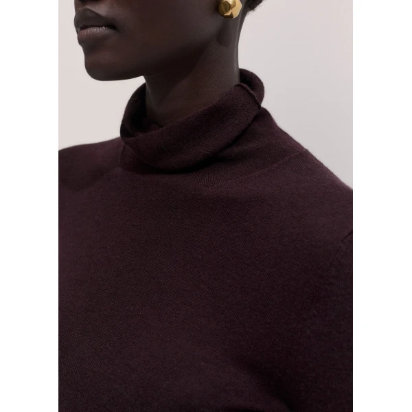 ME+EM Barely There Jumper in Port Brown