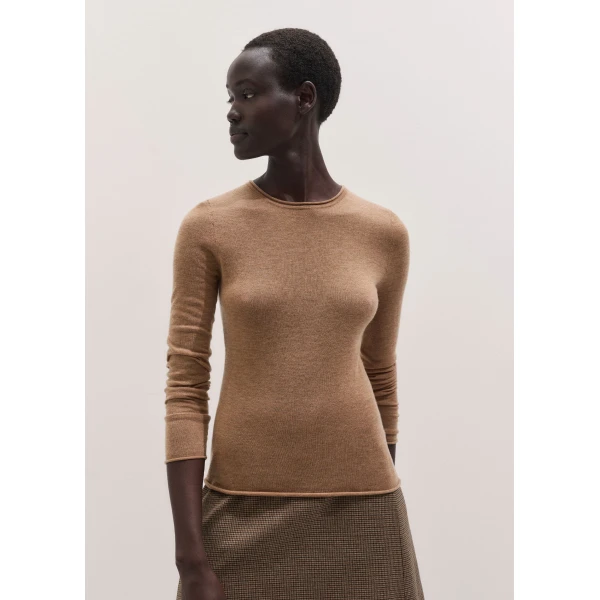 ME+EM Barely There Top in Deep Camel