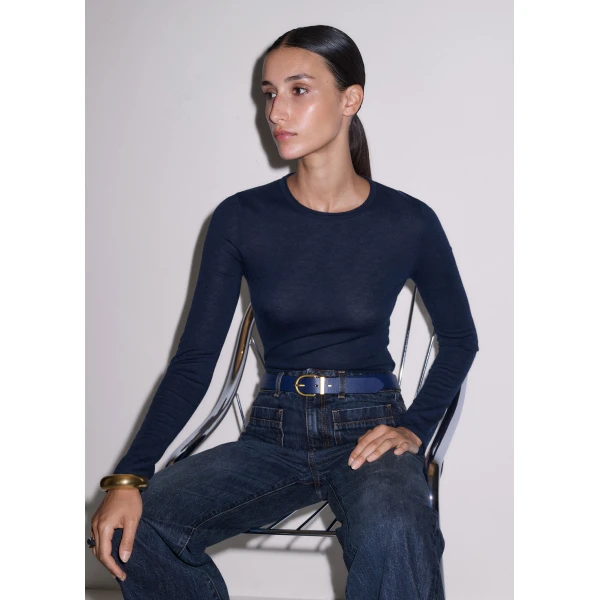 ME+EM Barely There Top in Navy