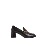 ME+EM Block Heel Loafer in Tan/Chocolate | Heels | Coveti