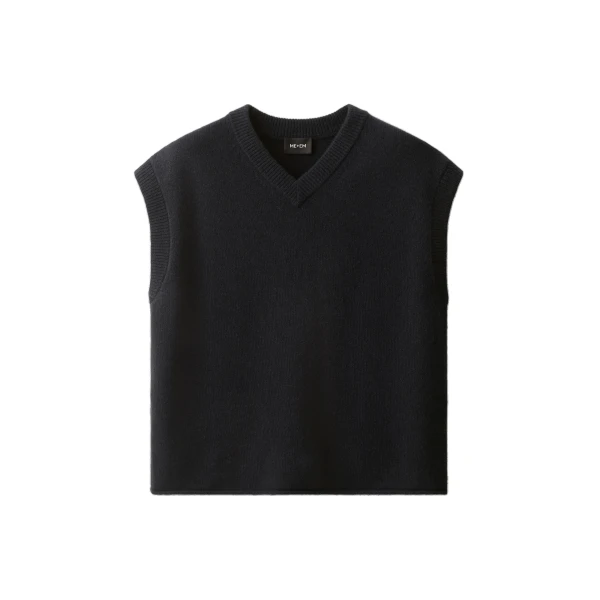 ME+EM Boyfriend Knit Vest in Navy