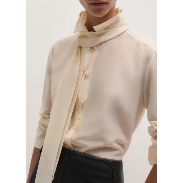 ME+EM Cloud Layering Shirt in Cream
