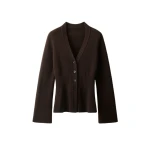 ME+EM Contour Cardigan in Dark Chocolate