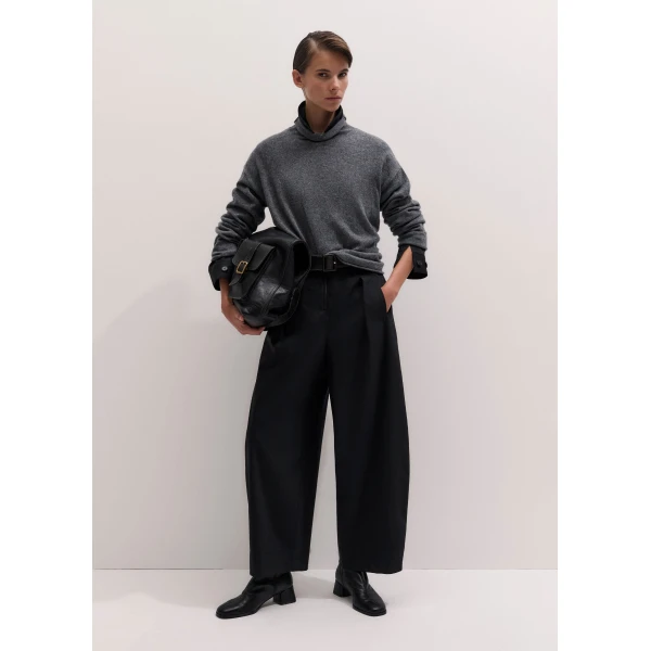 ME+EM Covered Buckle Belt in Black/Brown