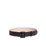 ME+EM Covered Buckle Belt in Black/Brown