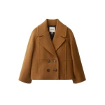 ME+EM Crop Swing Coat in Camel