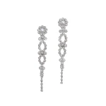 ME+EM Crystal Drop Earrings in Silver
