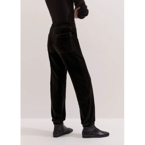 ME+EM Cuffed Jogger in Dark Chocolate Brown