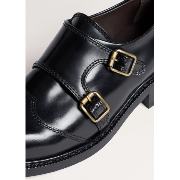 ME+EM Double Buckle Shoe in Black