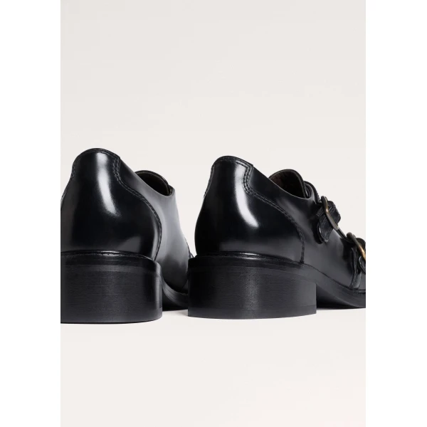 ME+EM Double Buckle Shoe in Black