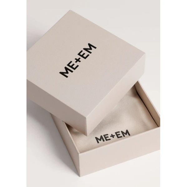ME+EM Drop Pendant Necklace in Gold Toned