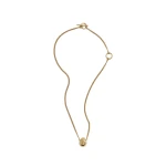 ME+EM Drop Pendant Necklace in Gold Toned