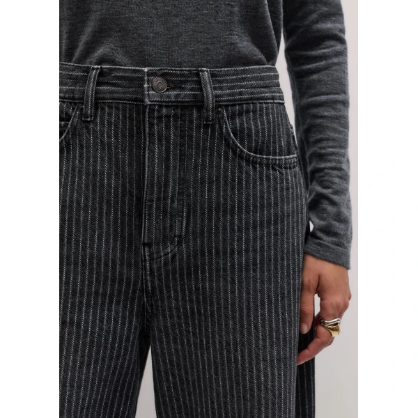 ME+EM Engineered Barrel Jean in Charcoal Wash