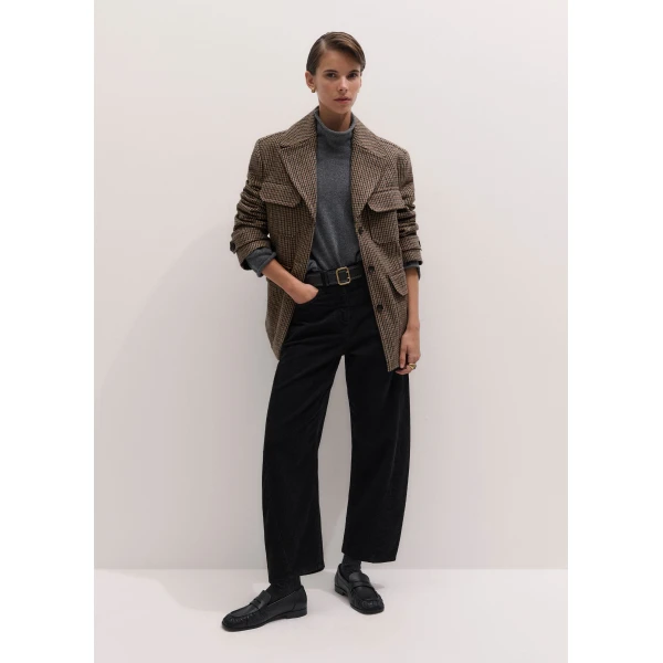 ME+EM Engineered Barrel Trouser in Black Wash