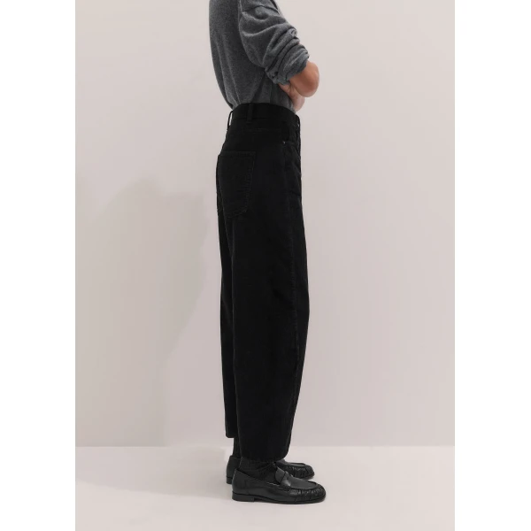 ME+EM Engineered Barrel Trouser in Black Wash