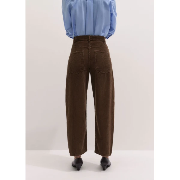ME+EM Engineered Barrel Trouser in Bronzed Brown