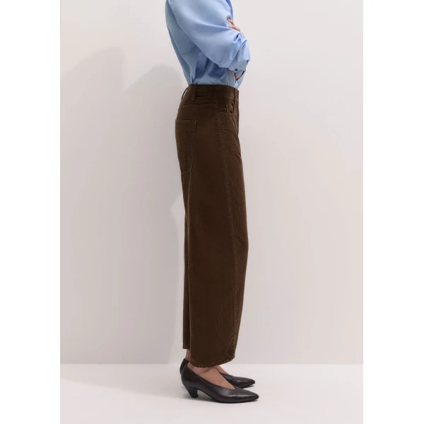 ME+EM Engineered Barrel Trouser in Bronzed Brown