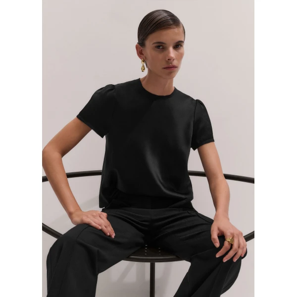 ME+EM Evening Baby Tee in Black