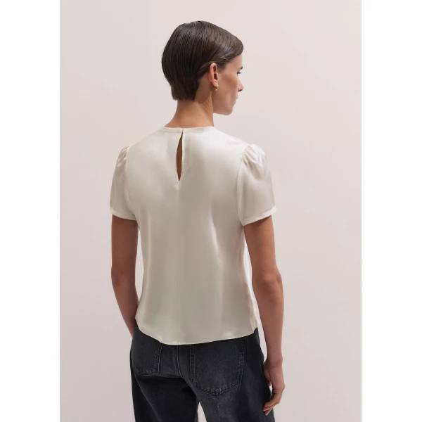 ME+EM Evening Baby Tee in Light Cream