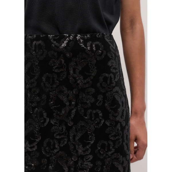 ME+EM Evening Mini Skirt in Black, view 4 | Mini Skirts | Coveti