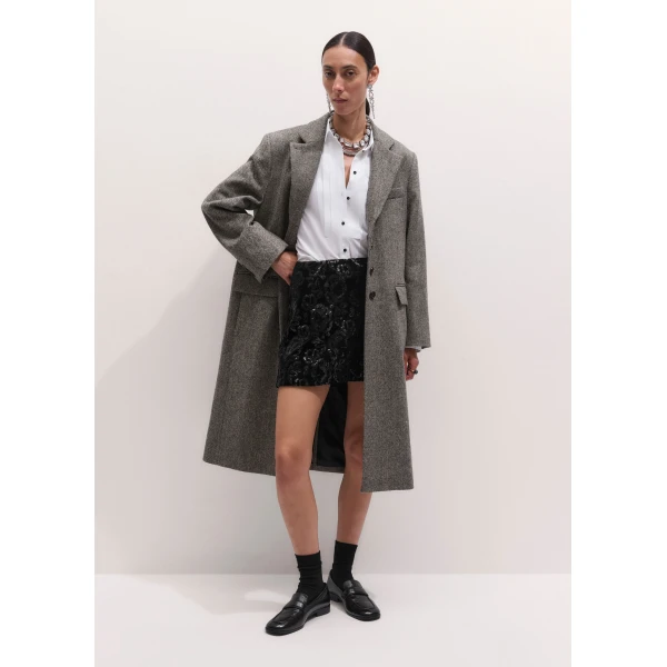 ME+EM Evening Mini Skirt in Black, view 5 | Mini Skirts | Coveti