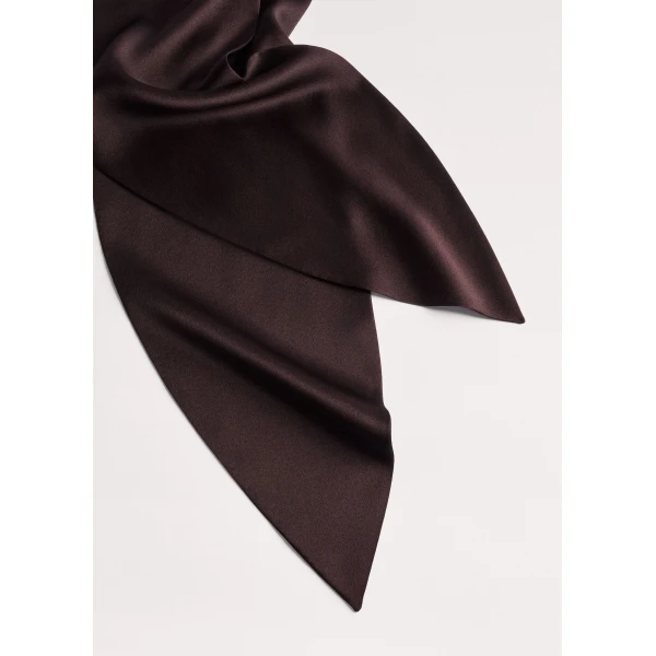 ME+EM Evening Scarf in Cocoa Brown