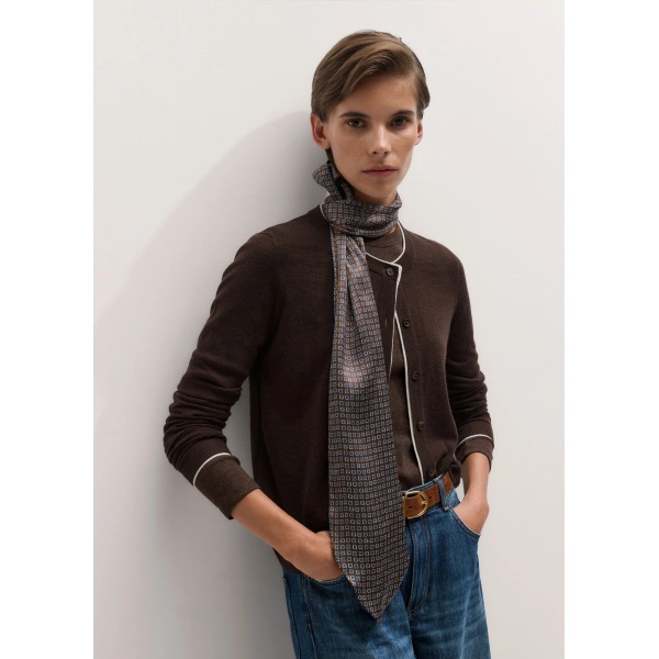 ME+EM Evening Scarf in Pecan, view 3 | Scarves | Coveti