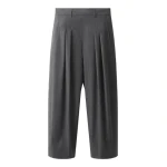 ME+EM Exaggerated Taper Trouser in Charcoal Mélange