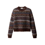 ME+EM Fair Isle Relaxed Jumper in Pecan Brown Multi