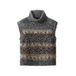 ME+EM Fair Isle Vest + Snood in Neutral Multi | Sweaters | Coveti